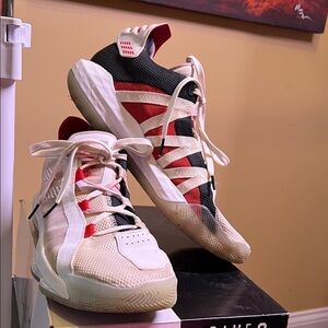 adidas Dame 6 Red and Black Basetball Shoes